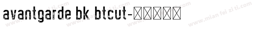 avantgarde bk btcut字体转换